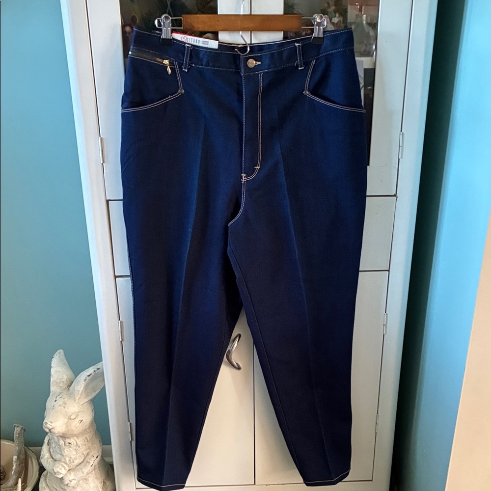Gitano sz 20 Regular Vintage 80’s or 90’s Dark Blue Denim Jeans nwt